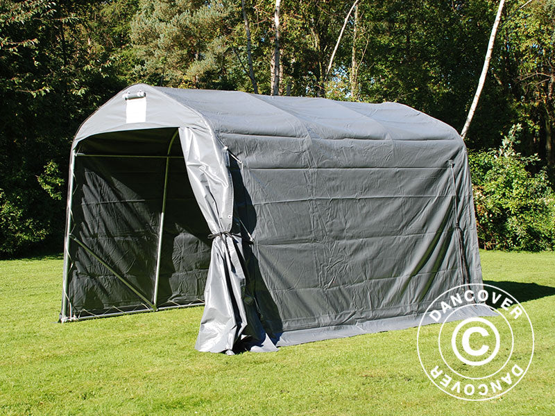 Oppbevaringstelt PRO 2,4x3,6x2,34m PVC, Grå - Image 6