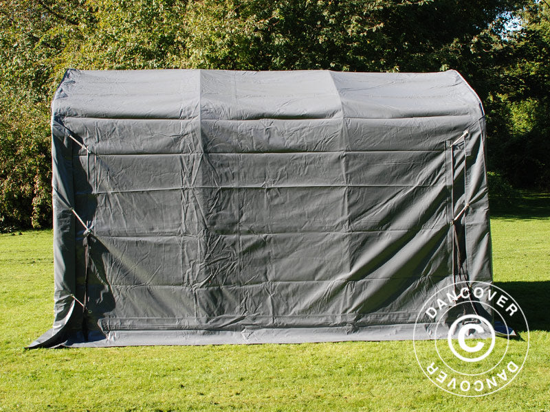 Oppbevaringstelt PRO 2,4x3,6x2,34m PVC, Grå - Image 7