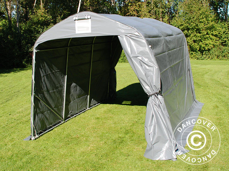 Oppbevaringstelt PRO 2,4x3,6x2,34m PVC, Grå - Image 8