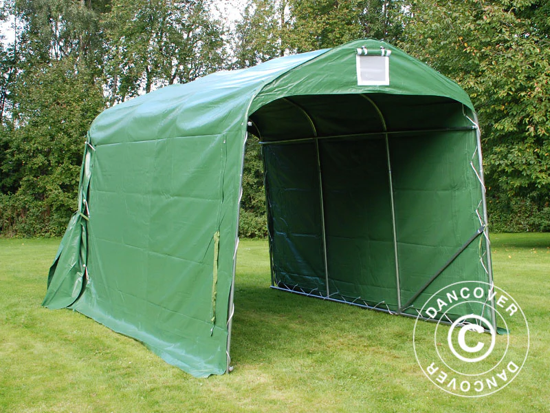 Oppbevaringstelt PRO 2,4x3,6x2,34m PVC, Grønn - Image 7