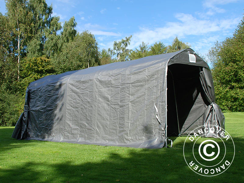 Oppbevaringstelt PRO 2,4x6x2,34m PE, Grå - Image 11