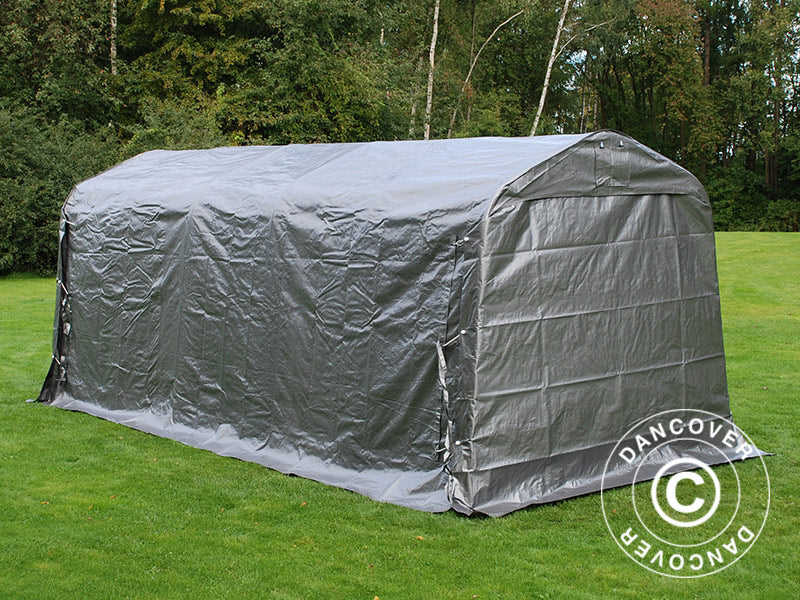 Oppbevaringstelt PRO 2,4x6x2,34m PE, Grå - Image 12