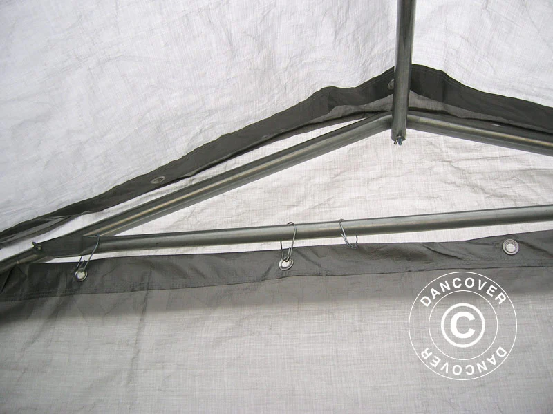 Oppbevaringstelt PRO 2,4x6x2,34m PE, Grå - Image 14