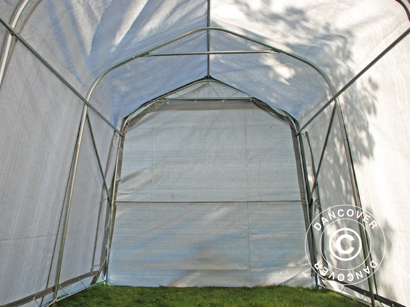 Oppbevaringstelt PRO 2,4x6x2,34m PE, Grå - Image 15