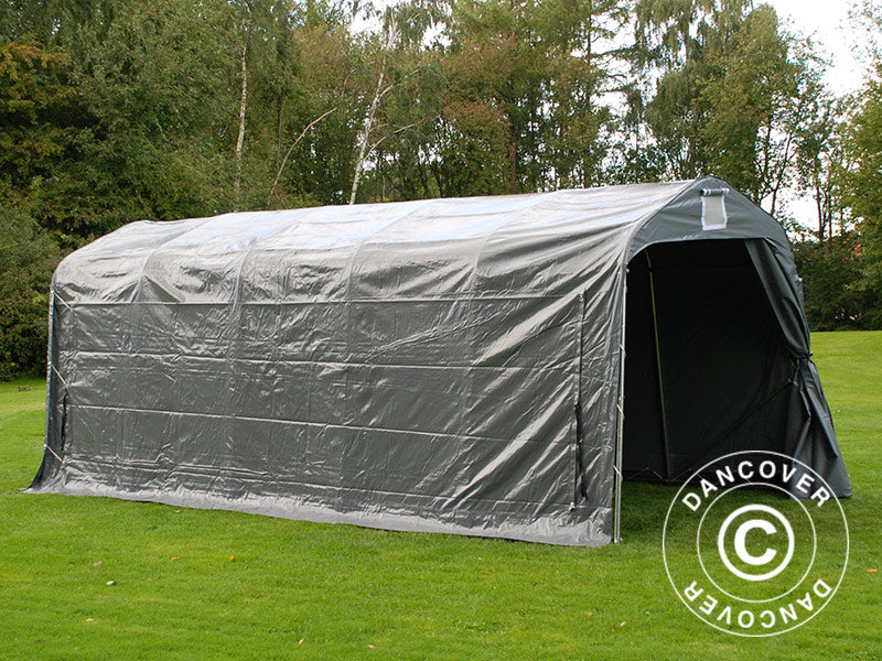 Oppbevaringstelt PRO 2,4x6x2,34m PVC, Grå - Image 10