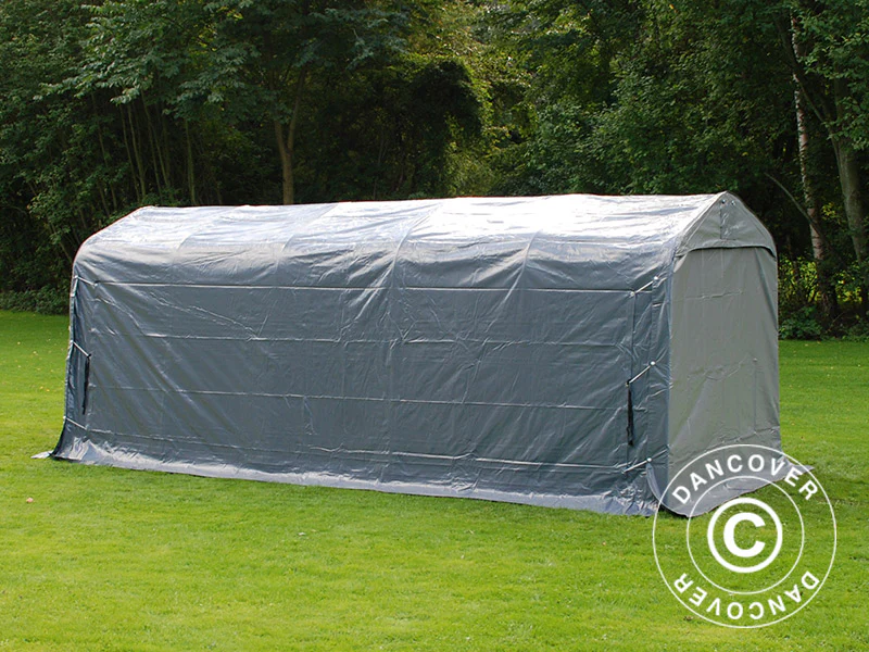 Oppbevaringstelt PRO 2,4x6x2,34m PVC, Grå - Image 6