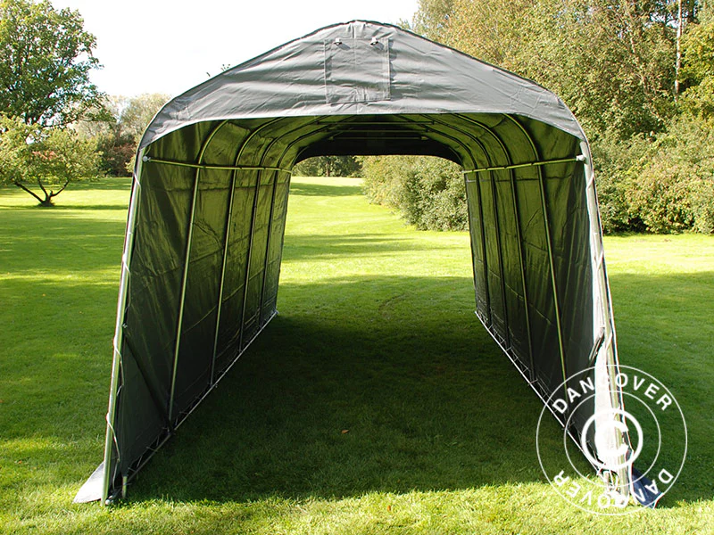 Oppbevaringstelt PRO 2,4x6x2,34m PVC, Grå - Image 7