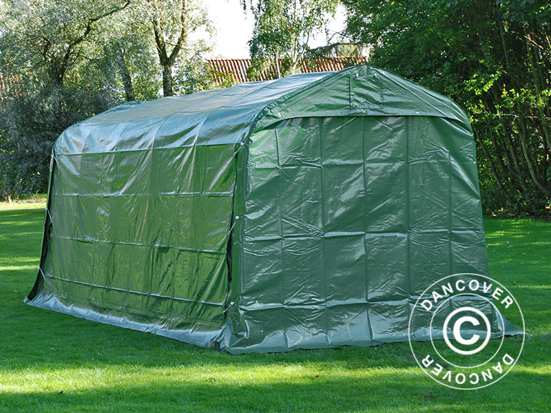 Oppbevaringstelt PRO 2,4x6x2,34m PVC, Grønn - Image 12