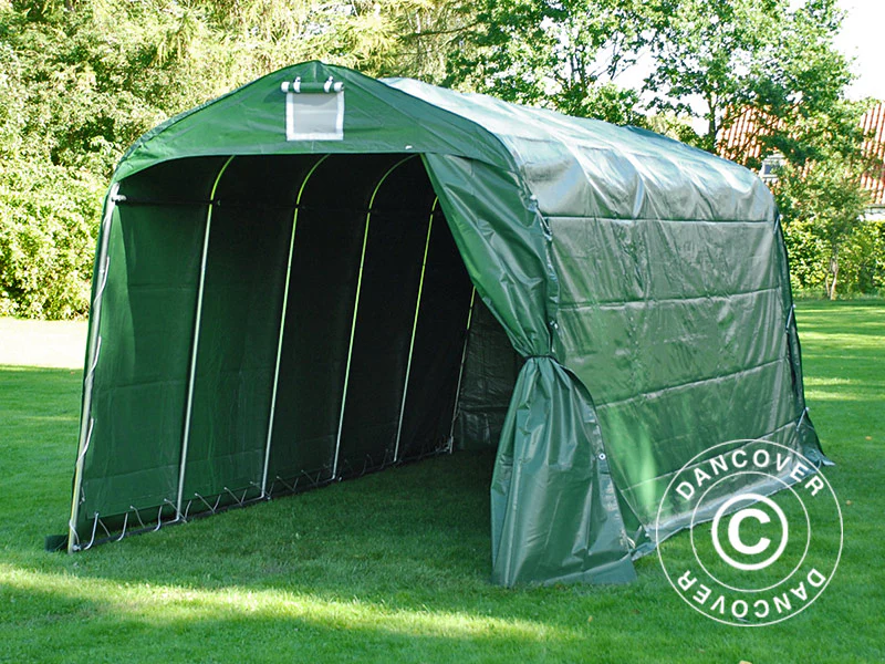 Oppbevaringstelt PRO 2,4x6x2,34m PVC, Grønn - Image 14