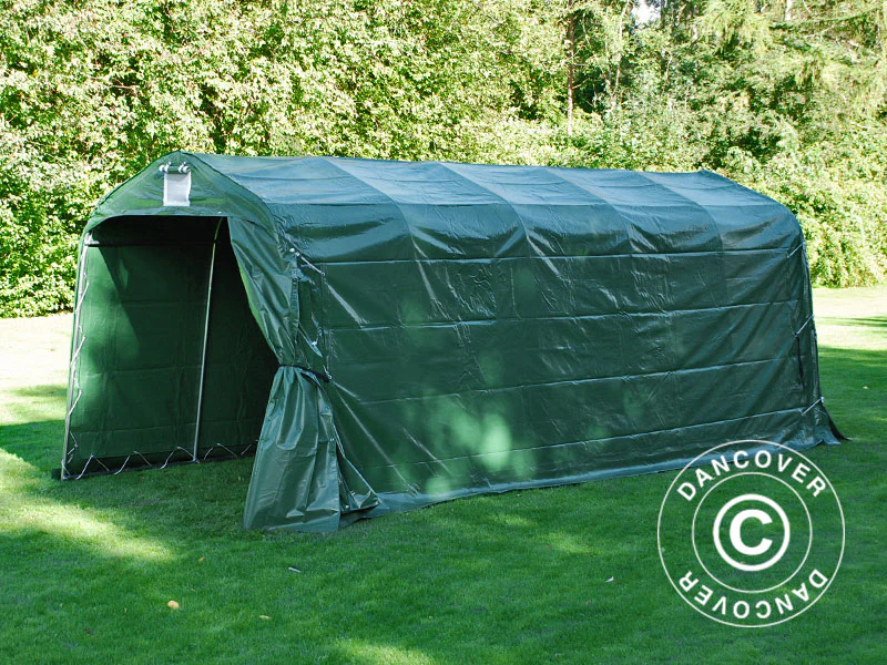 Oppbevaringstelt PRO 2,4x6x2,34m PVC, Grønn - Image 3