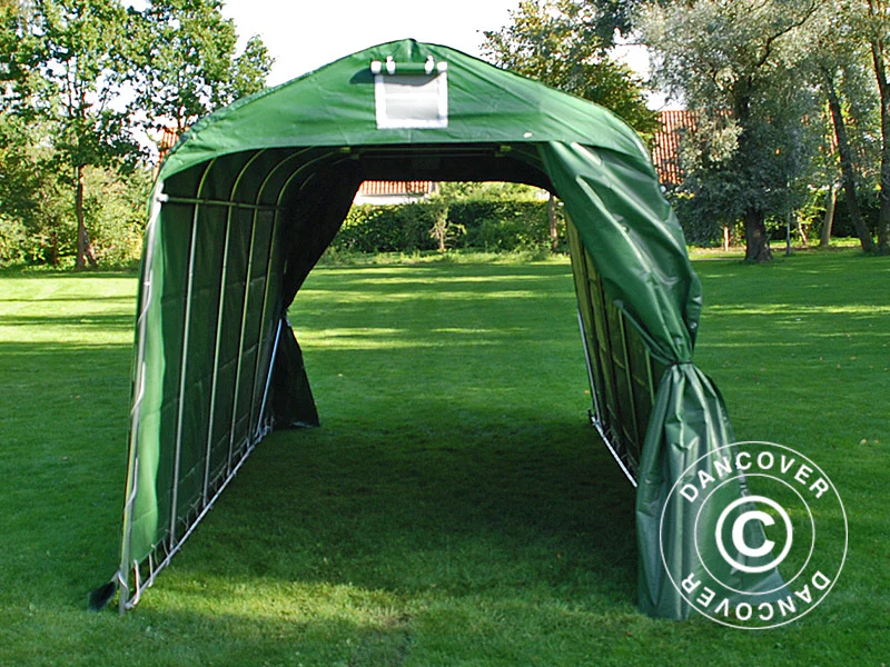 Oppbevaringstelt PRO 2,4x6x2,34m PVC, Grønn - Image 5