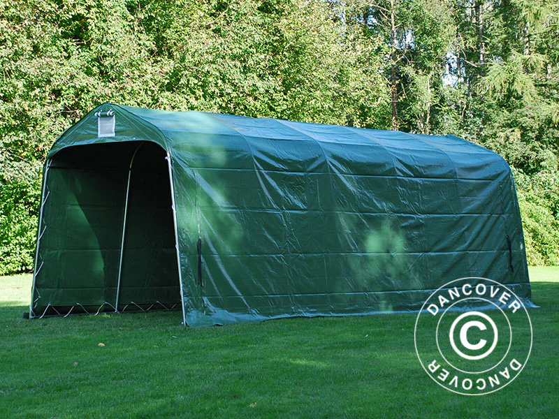 Oppbevaringstelt PRO 2,4x6x2,34m PVC, Grønn - Image 9