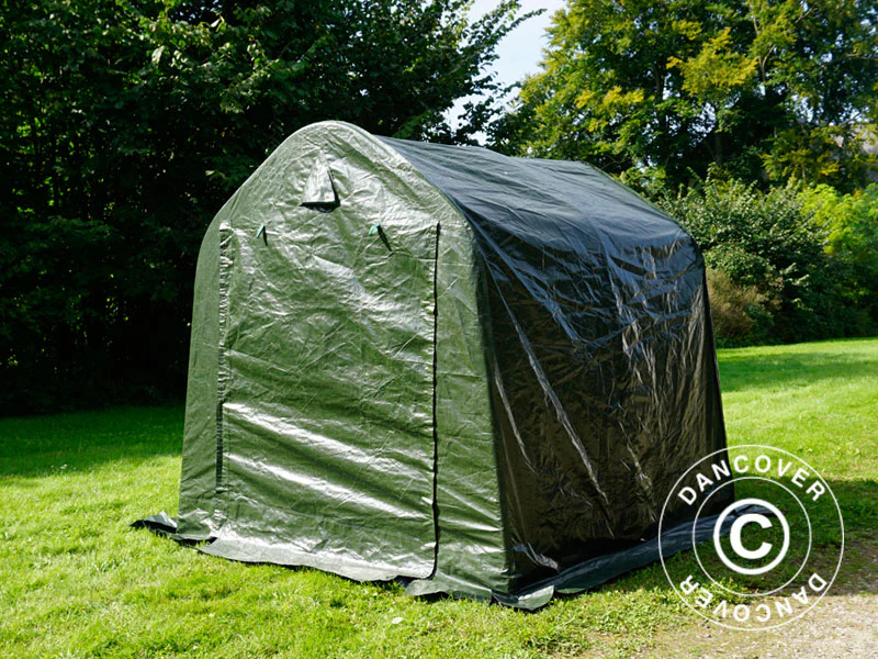 Oppbevaringstelt PRO 2x2x2m PE, med underlag, Grønn/grå - Image 19