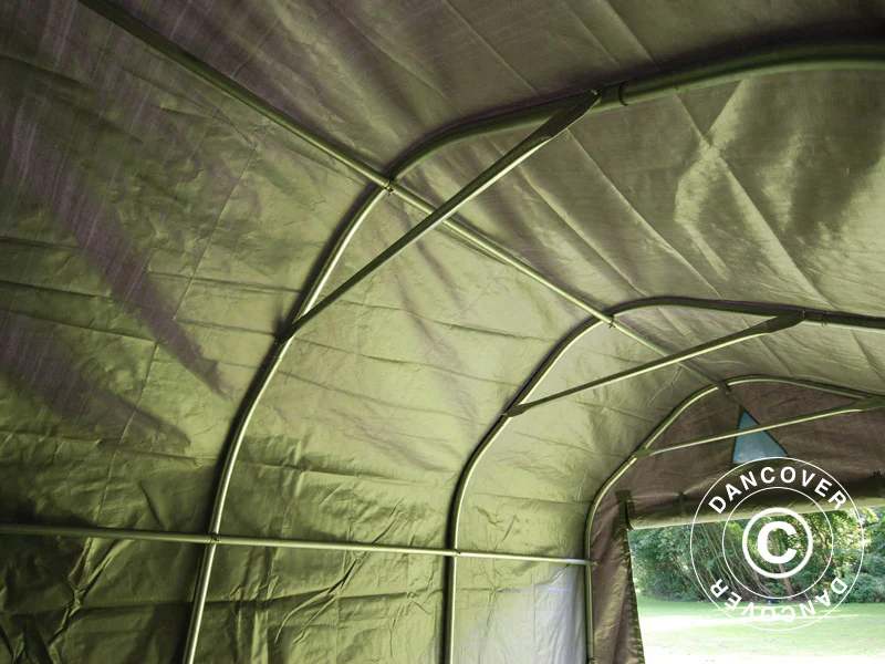 Oppbevaringstelt PRO 2x3x2m PE, med underlag, Grå - Image 8