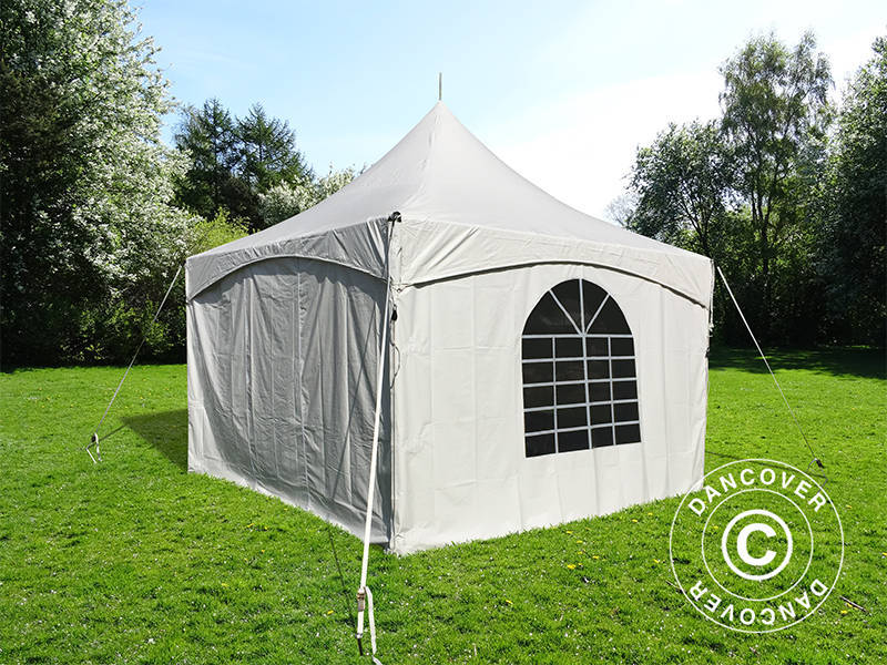 Pagoda partytelt PartyZone 3x3m, PVC, hvit - Image 5