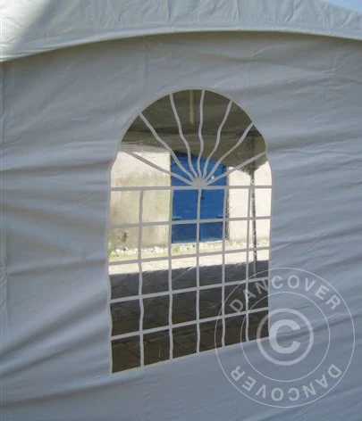 Pagoda partytelt PartyZone 4x4m, PVC, hvit - Image 6