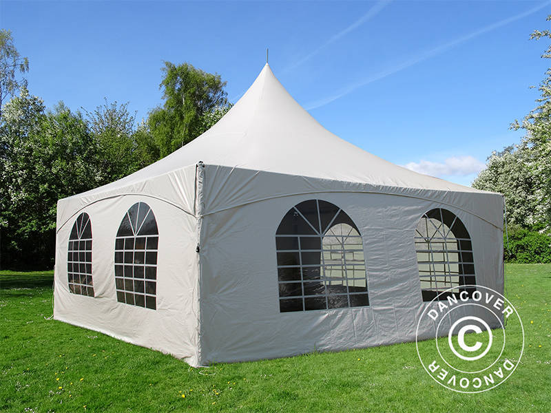 Pagoda partytelt PartyZone 5x5m, PVC, hvit - Image 5
