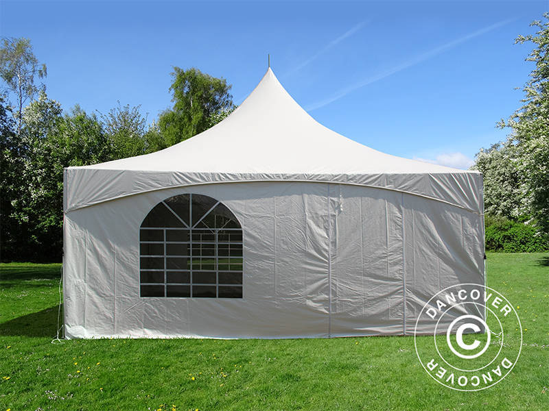 Pagoda partytelt PartyZone 5x5m, PVC, hvit - Image 7