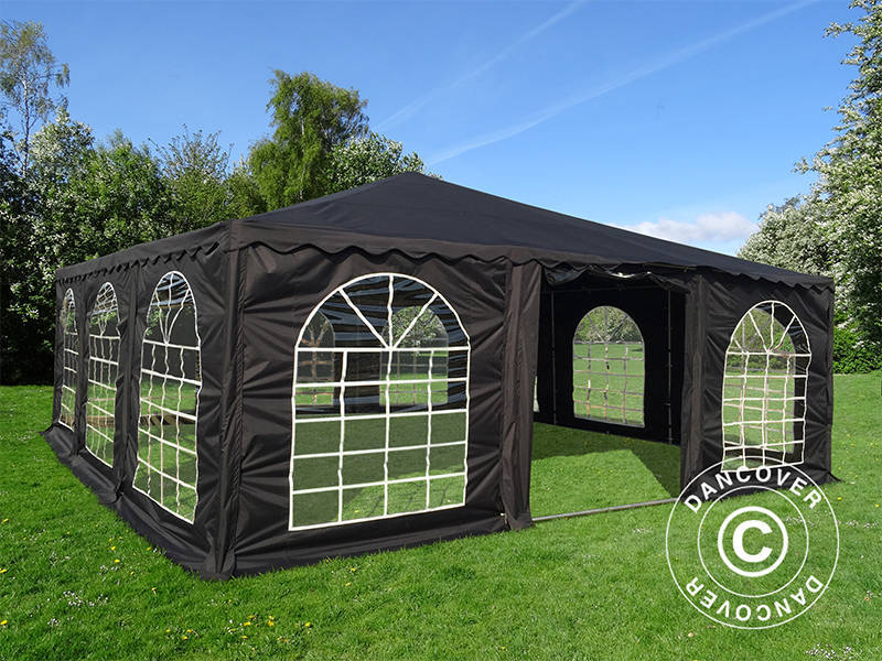 Pagoda partytelt UNICO 7x7m, svart - Image 3