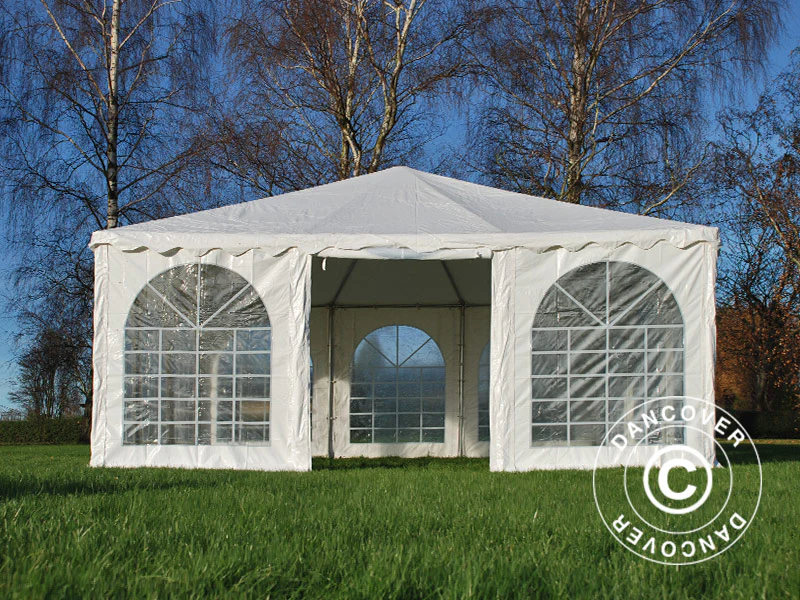 Pagode telt Exclusive 6x6m PVC, Hvit - Image 3