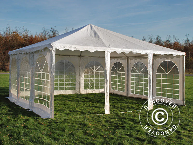 Pagode telt Exclusive 6x6m PVC, Hvit - Image 4