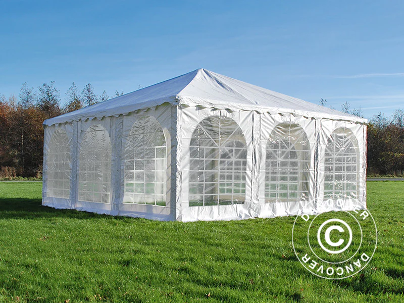 Pagode telt Exclusive 6x6m PVC, Hvit - Image 5