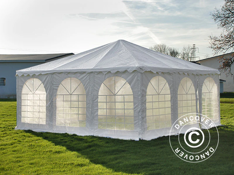 Pagode telt Exclusive 6x6m PVC, Hvit - Image 9