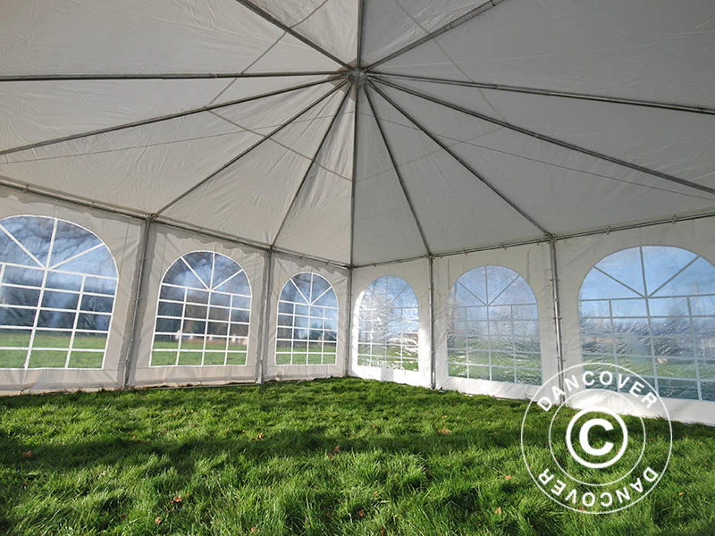 Pagode telt Exclusive 7x7m PVC, Hvit - Image 11