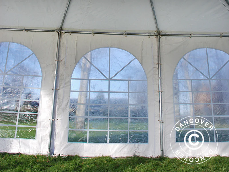 Pagode telt Exclusive 7x7m PVC, Hvit - Image 12