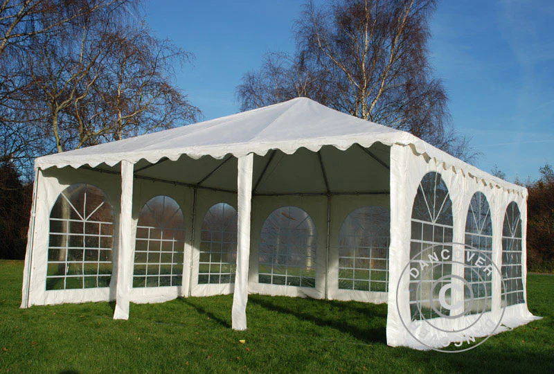 Pagode telt Exclusive 7x7m PVC, Hvit - Image 14