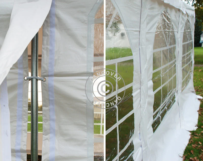 Pagode telt Exclusive 7x7m PVC, Hvit - Image 15