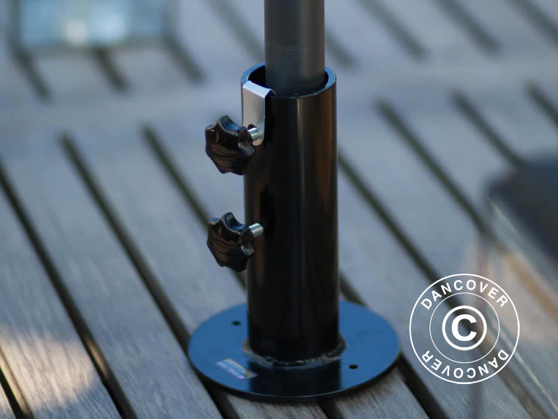 Parasoll base for tre terrasse, Svart - Image 4