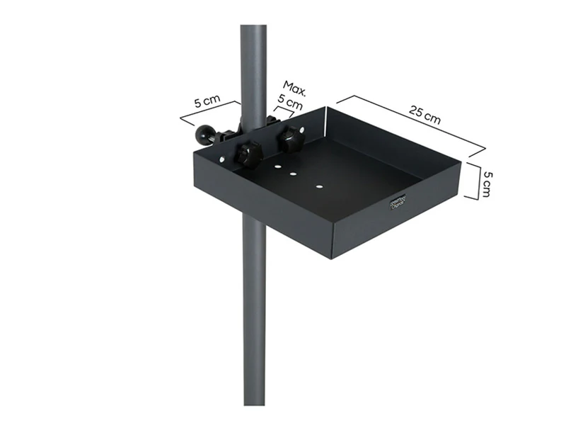 Parasollbord, 25x25cm, Svart, 1 stk. - Image 6