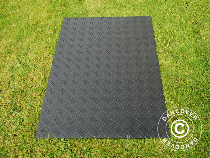 Partygulv og beskyttelsesmatte, 0,96 m², 80x120x0,6cm, svart, 1 stk. - Image 6
