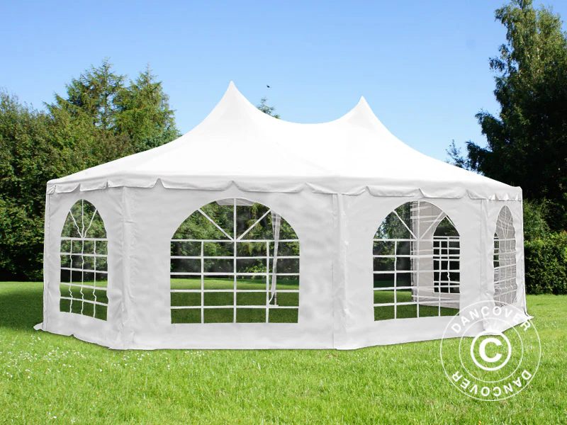 Partytelt Elegance PRO, åttekantet 6,8x5m, PVC - Image 8