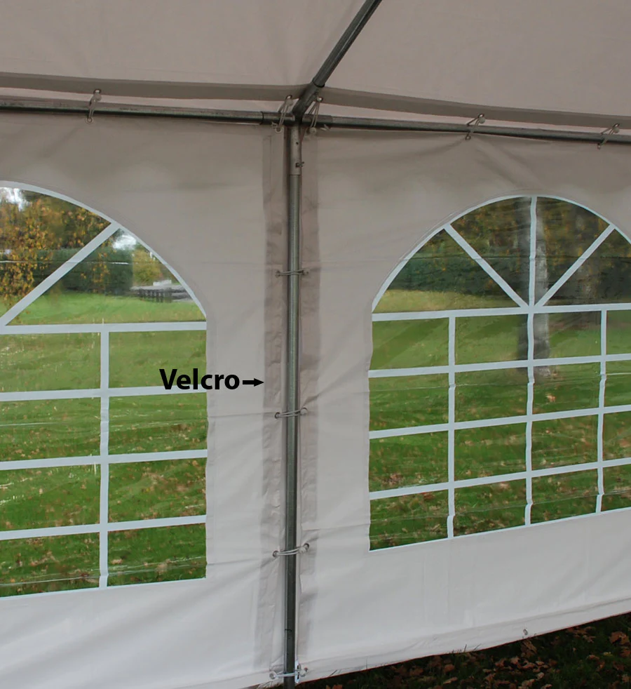 Partytelt Exclusive 5x12m PVC 900, Hvit - Image 16