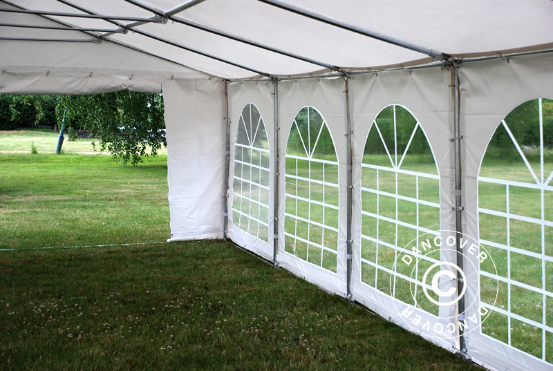 Partytelt Exclusive 6x12m PVC 900, "Arched", Hvit - Image 14