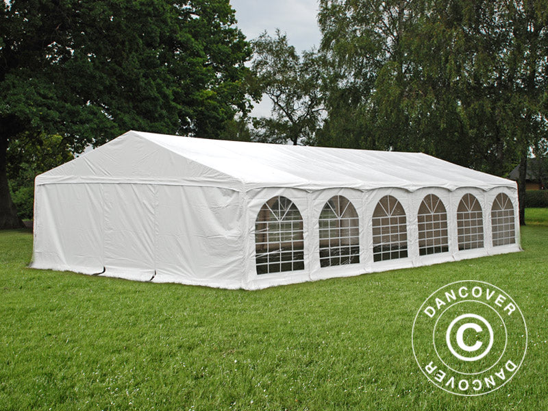 Partytelt Exclusive 6x12m PVC 900, "Arched", Hvit - Image 3