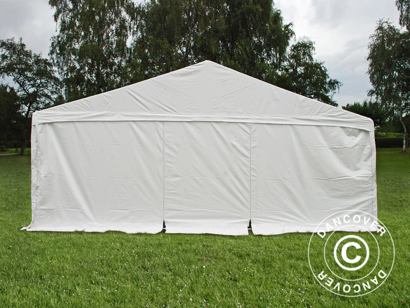 Partytelt Exclusive 6x12m PVC 900, "Arched", Hvit - Image 4