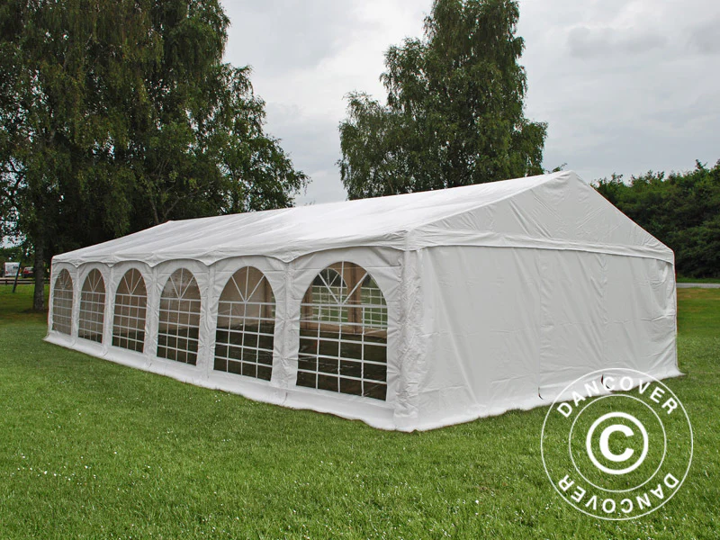 Partytelt Exclusive 6x12m PVC 900, "Arched", Hvit - Image 5
