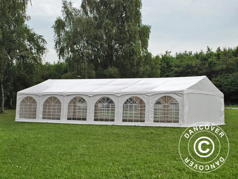 Partytelt Exclusive 6x12m PVC 900, "Arched", Hvit - Image 7