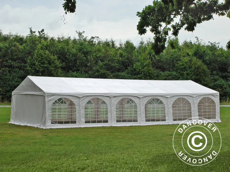 Partytelt Exclusive 6x12m PVC 900, "Arched", Hvit - Image 8
