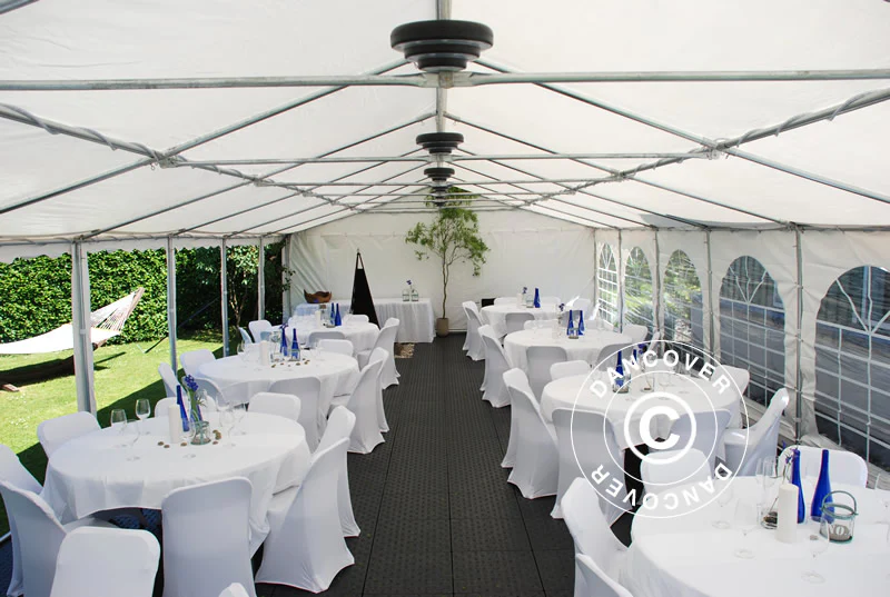 Partytelt Exclusive 6x12m PVC 900, Hvit - Image 7