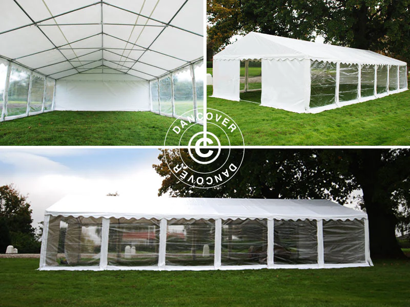 Partytelt Exclusive 6x12m PVC 900, Hvit, Panorama - Image 5