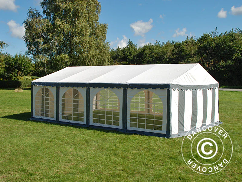 Partytelt Original 4x8m PVC 900, Grå/Hvit - Image 8