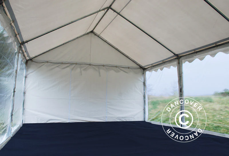 Partytelt Original 4x8m PVC 900, Panorama, Hvit - Image 3