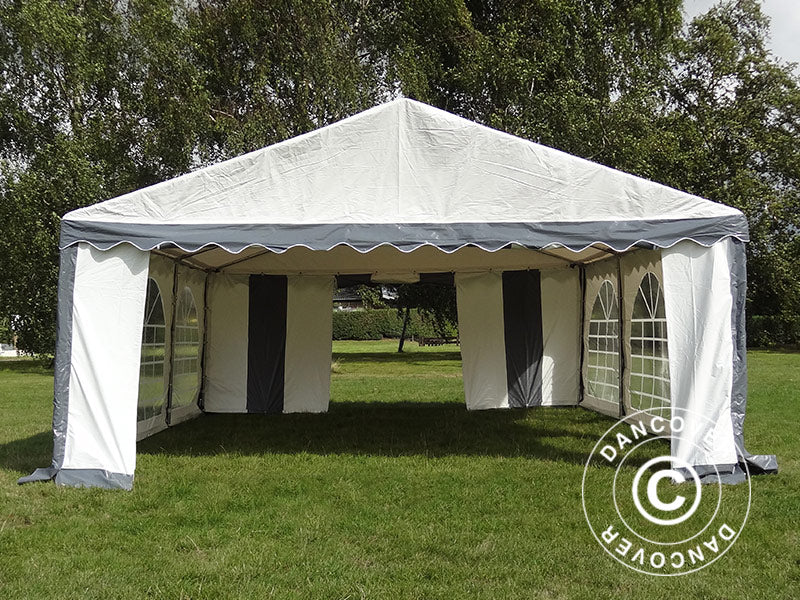 Partytelt Original 5x6m PVC 900, Grå/Hvit - Image 5