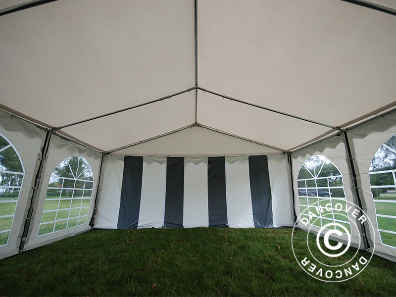 Partytelt Original 5x6m PVC 900, Grå/Hvit - Image 9