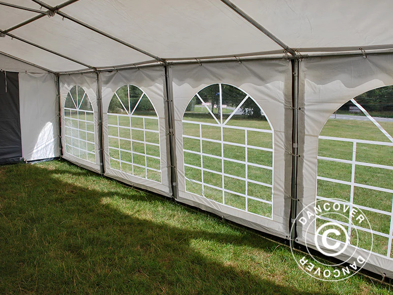Partytelt Original 6x8m PVC 900, Grå/Hvit - Image 11