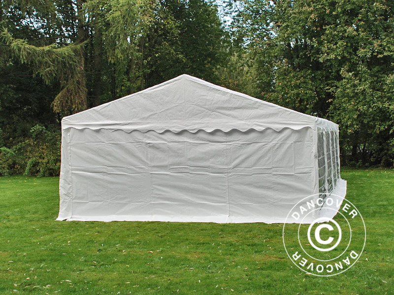 Partytelt PLUS 5x10m PE 700, Hvit + Bunnramme - Image 11